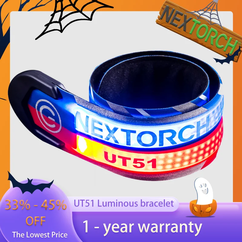 NEXTORCH UT51 Sports light emitting bracelet LED police wrist ring red and blue flash 360 degree light night running cycling
NEXTORCH UT51 Sports light emitting bracelet LED police wrist ring red and blue flash 360 degree light night running cycling