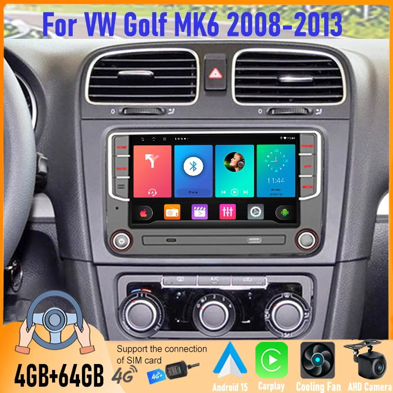 7'' Android Car Stereo For VW Golf MK6 2008-2013 2DIN CarPlay Android Auto GPS Navi Head Unit WiFi Canbus Backup Camera 4+64GB
7'' Android Car Stereo For VW Golf MK6 2008-2013 2DIN CarPlay Android Auto GPS Navi Head Unit WiFi Canbus Backup Camera 4+64GB