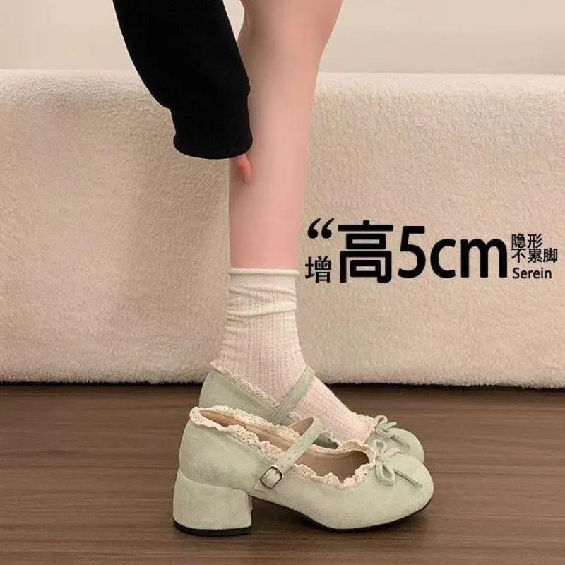 Women Shoes Classic Round Head Shallow Mouth Single Shoes Sweet Style Bow Mary Janes French Style Thick Heel Banquet Skirt Shoes
Women Shoes Classic Round Head Shallow Mouth Single Shoes Sweet Style Bow Mary Janes French Style Thick Heel Banquet Skirt Shoes
