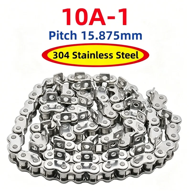 10A-1 304 Stainless Steel Single Side Bent Ear Single-Hole Chain Short Pitch Roller Chains For Transmission
10A-1 304 Stainless Steel Single Side Bent Ear Single-Hole Chain Short Pitch Roller Chains For Transmission