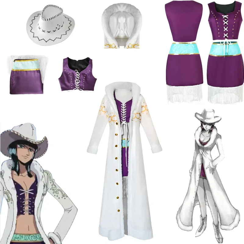 The Japanese Anime One Piece Features Robin's Costume with A White Fur Collar A Purple Inner Layer Nicole's Halloween Costume
The Japanese Anime One Piece Features Robin's Costume with A White Fur Collar A Purple Inner Layer Nicole's Halloween Costume