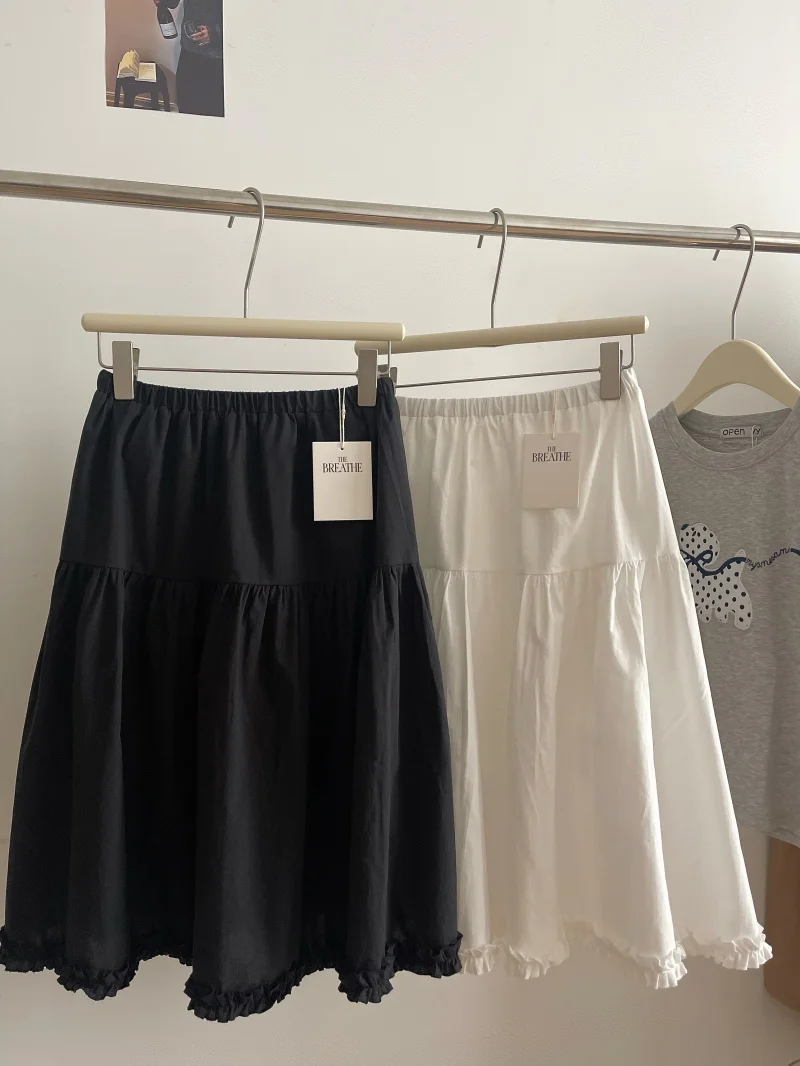 Korean Style Elastic Waist Ruffle Hem A-Line Skirt Cake Skirt Half-length Skirts for Women Cotton Material Splicing
Korean Style Elastic Waist Ruffle Hem A-Line Skirt Cake Skirt Half-length Skirts for Women Cotton Material Splicing