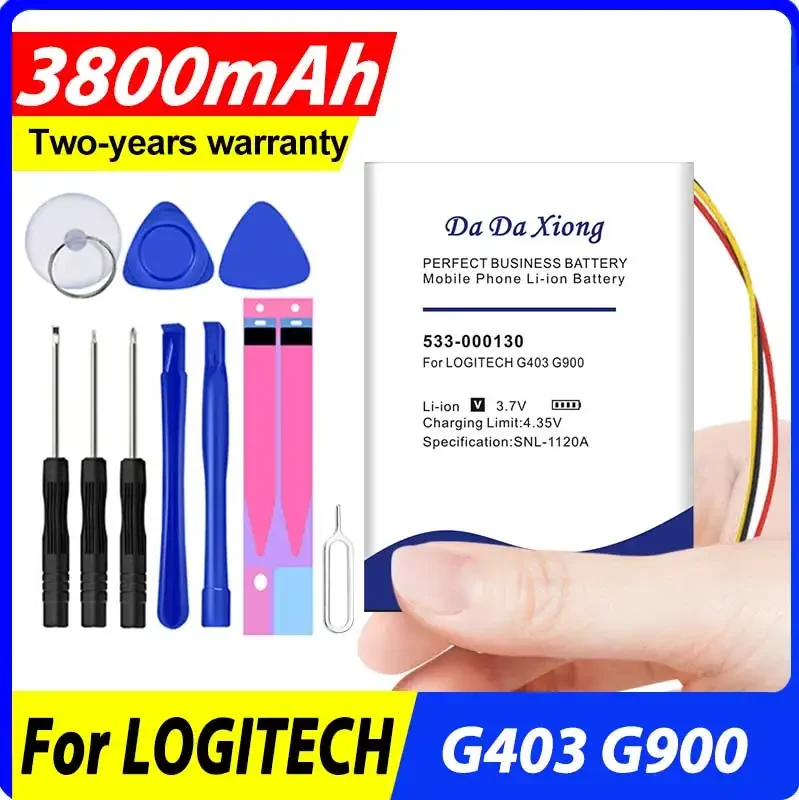 Верхний аккумулятор 0 Cycle 3800 мАч большой емкости 533- 000130 Для G403 G900 G903 G703 x100
Верхний аккумулятор 0 Cycle 3800 мАч большой емкости 533- 000130 Для G403 G900 G903 G703 x100
