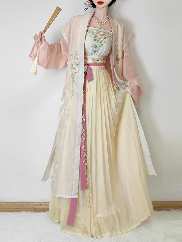 Original Hanfu Jinxiu Ci QingFengTing Song Dynas Embroidered Strap Vest Collar ort irt Pleated Skirt Spring Summer Wome...
Original Hanfu Jinxiu Ci QingFengTing Song Dynas Embroidered Strap Vest Collar ort irt Pleated Skirt Spring Summer Wome...