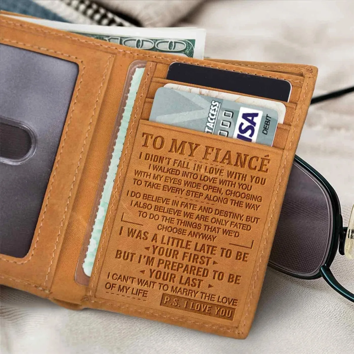 RE2163 A Gift for Fianc É, Men's Crazy Horse Leather Three Fold Wallet, Retro Casual Laser Engraved Wallet
RE2163 A Gift for Fianc É, Men's Crazy Horse Leather Three Fold Wallet, Retro Casual Laser Engraved Wallet