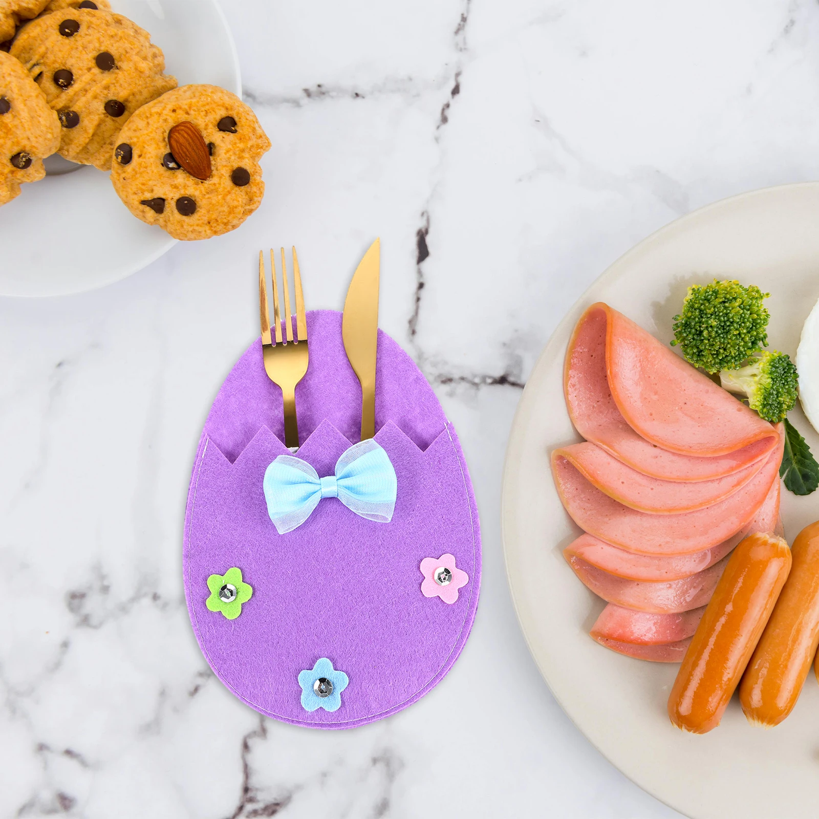 4pcs Easter Egg Cutlery Bags Fabric Portable Storage For Forks Spoons Picnics Gatherings Holiday Tableware Silverware
4pcs Easter Egg Cutlery Bags Fabric Portable Storage For Forks Spoons Picnics Gatherings Holiday Tableware Silverware