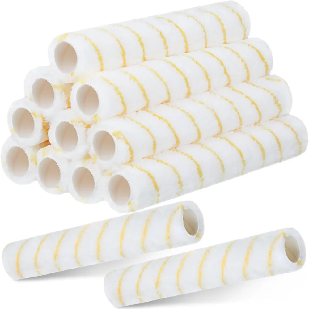 12 Pack 14 Inch Half Inch Nap Paint Roller Covers for Walls Ceilings Semi Rough Surfaces
12 Pack 14 Inch Half Inch Nap Paint Roller Covers for Walls Ceilings Semi Rough Surfaces