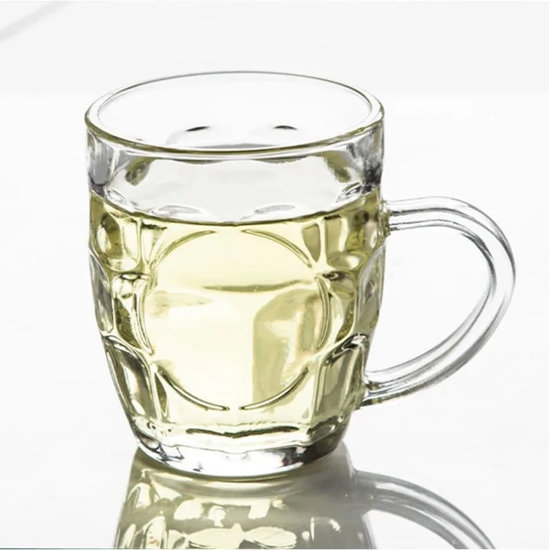 260ml Beer Mugs Glass Cup for Bar Household Restaurant Creative Glasses Drinking with Handle Whiskey Glass Transparent Juice Cup
260ml Beer Mugs Glass Cup for Bar Household Restaurant Creative Glasses Drinking with Handle Whiskey Glass Transparent Juice Cup