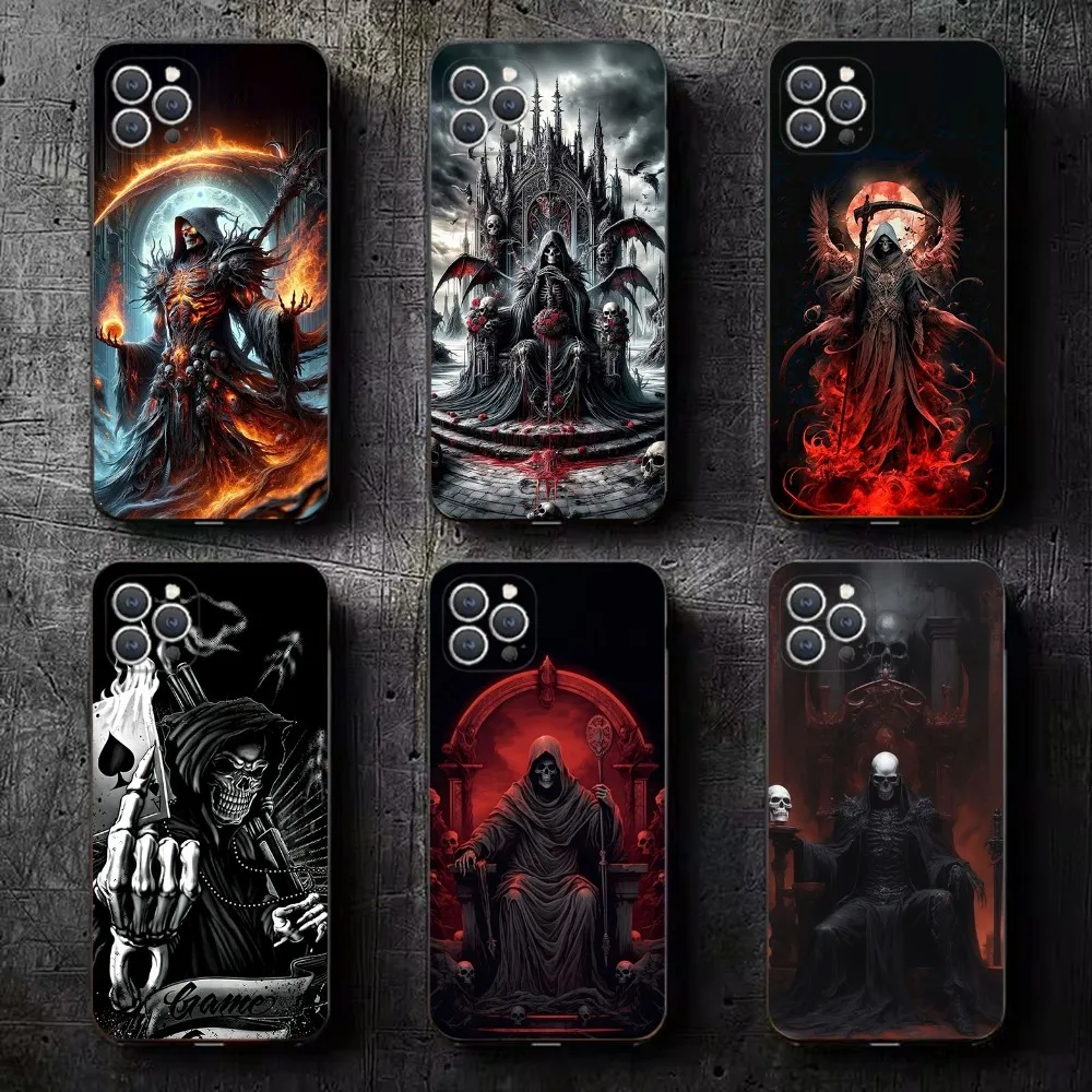 Grim Reaper Skull Skeleton Phone Case For iPhone 15,14,13,12,11,Plus,Pro Max,XS,X,XR,SE,Mini,8,7 Soft Silicone Black Cover
Grim Reaper Skull Skeleton Phone Case For iPhone 15,14,13,12,11,Plus,Pro Max,XS,X,XR,SE,Mini,8,7 Soft Silicone Black Cover