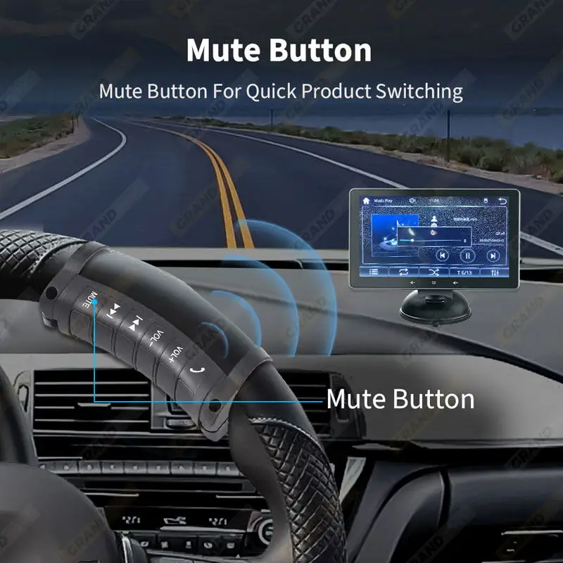 Car Wireless Steering Wheel control used Switching songs Volume control phone call Radio Multimedia 6 Keys
Car Wireless Steering Wheel control used Switching songs Volume control phone call Radio Multimedia 6 Keys