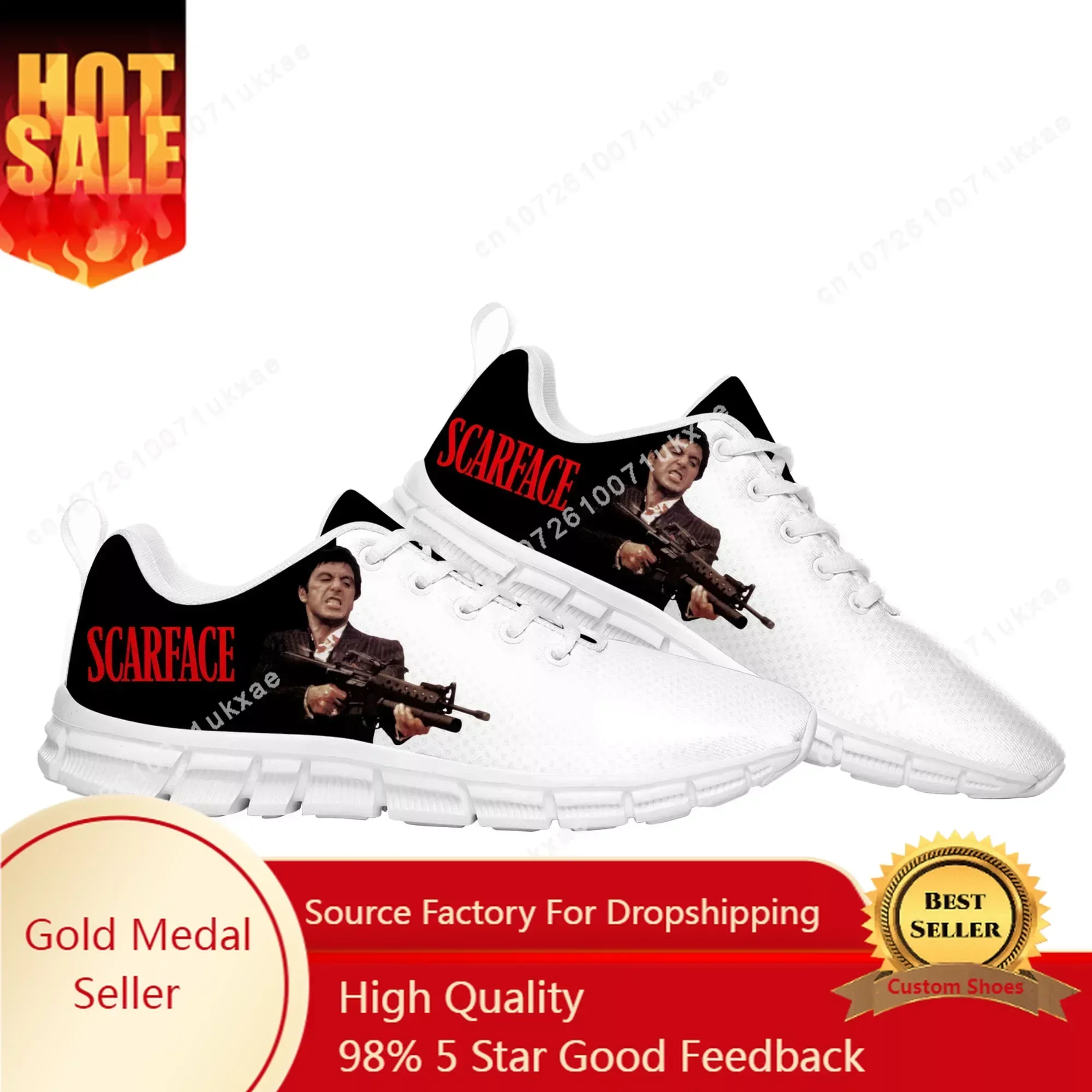 Scarface Sports Shoes Mens Womens Sneakers High Quality Al Pacino Casual Sneaker Couple Custom Shoes
Scarface Sports Shoes Mens Womens Sneakers High Quality Al Pacino Casual Sneaker Couple Custom Shoes