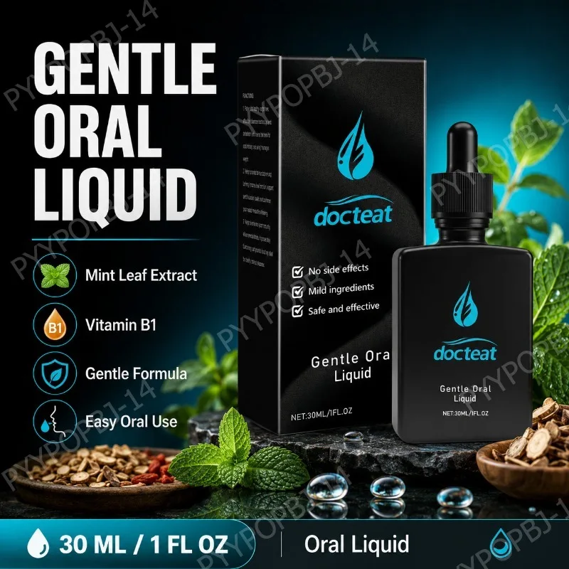 Docteat Gentle Oral Liquid Drops with Mint Extract Vitamin B1 Plant Based Daily Wellness Support Natural Refreshing Formula 30ml
Docteat Gentle Oral Liquid Drops with Mint Extract Vitamin B1 Plant Based Daily Wellness Support Natural Refreshing Formula 30ml