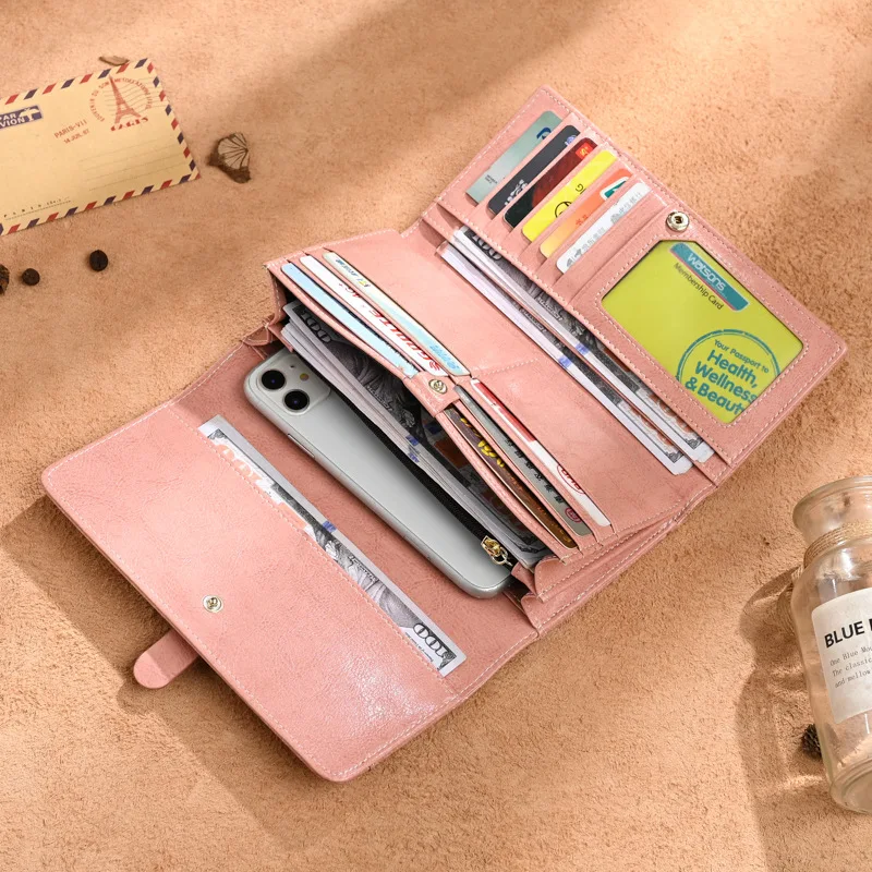 Woman's Wallets High Quality Luxury Split Leather Card Holder Cowhide Long Woman Wallet Phone ID Credit Card Bag Coin Purse
Woman's Wallets High Quality Luxury Split Leather Card Holder Cowhide Long Woman Wallet Phone ID Credit Card Bag Coin Purse