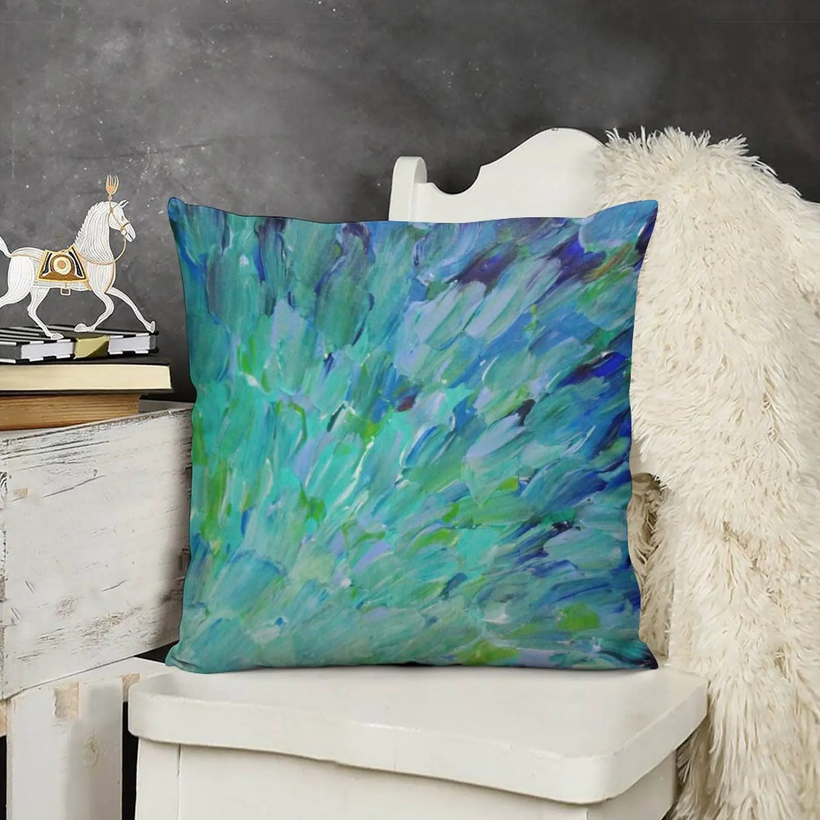 SEA SCALES - Beautiful BC Ocean Theme Peacock Feathers Mermaid Fins Waves Blue Teal Abstract Throw Pillow Cushion Cover pillow
SEA SCALES - Beautiful BC Ocean Theme Peacock Feathers Mermaid Fins Waves Blue Teal Abstract Throw Pillow Cushion Cover pillow