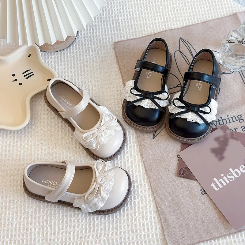 Baby Girls Hot Sale Elegant Lace Balloon Thick Soled Flat Kids Single Shoes 2026 Bow Lightweight Hook Loop Girls Walking Shoes
Baby Girls Hot Sale Elegant Lace Balloon Thick Soled Flat Kids Single Shoes 2026 Bow Lightweight Hook Loop Girls Walking Shoes