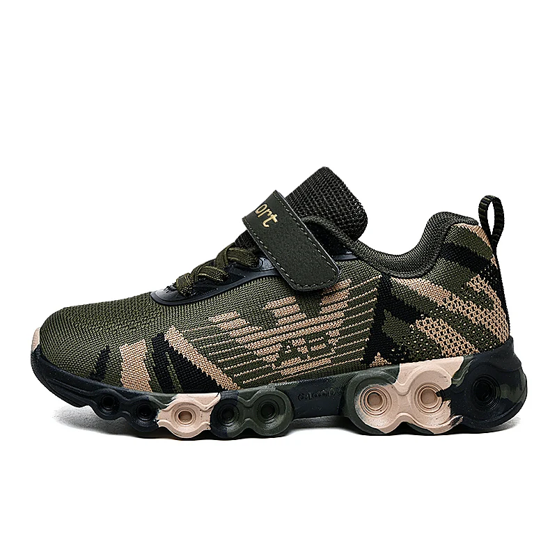 New Camouflage Children's Outdoor Sneakers Comfort Breathable Knit Child Running Shoes Anti-Slip Hook Loop Walking Shoes For Boy
New Camouflage Children's Outdoor Sneakers Comfort Breathable Knit Child Running Shoes Anti-Slip Hook Loop Walking Shoes For Boy