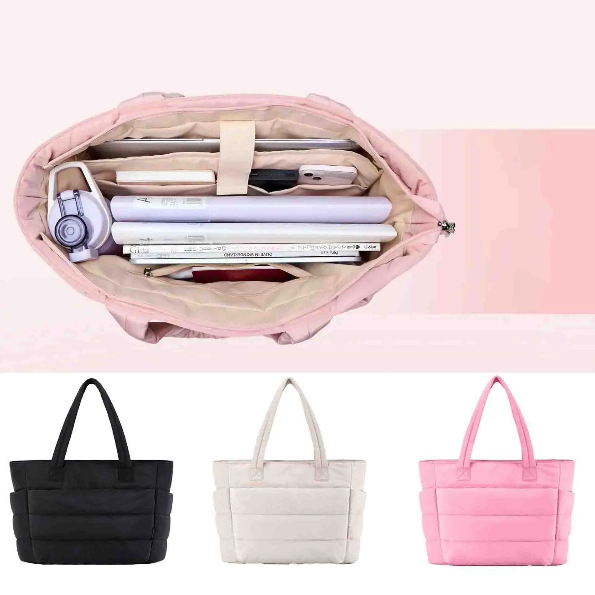 Large Capacity Women's Tote Bag With Portable High Appearance And Multiple Compartments Travel Bag Single Shoulder Storage Bag
Large Capacity Women's Tote Bag With Portable High Appearance And Multiple Compartments Travel Bag Single Shoulder Storage Bag