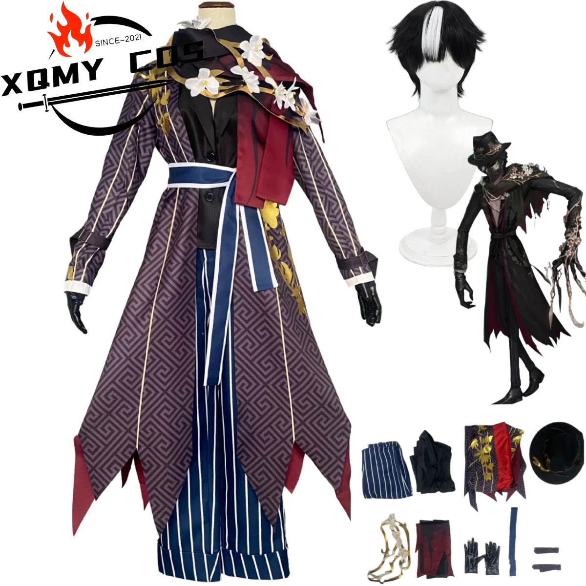 XqGame Identity ⅤJack The Ripper Artist Cosplay Costume New Evening Primrose Wig Black Coat Uniform Hat Man Halloween Suit
XqGame Identity ⅤJack The Ripper Artist Cosplay Costume New Evening Primrose Wig Black Coat Uniform Hat Man Halloween Suit