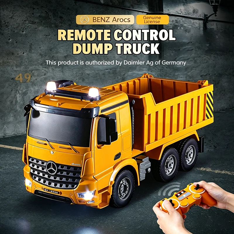 DOUBLE E E525-003 RC Dump Truck 2.4G Remote Control Tipper Lorry Transport Car With Light & Sound Engineering Vehicle Toy
DOUBLE E E525-003 RC Dump Truck 2.4G Remote Control Tipper Lorry Transport Car With Light & Sound Engineering Vehicle Toy