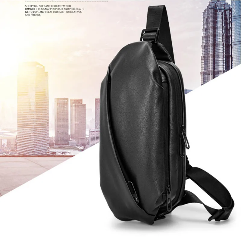 Luufan Soft Genuine Leather Chest Bag Men Women 2 Use Male Sport Riding Chest Pack Cowhide Man Sling Waist Pack For Travel Black
Luufan Soft Genuine Leather Chest Bag Men Women 2 Use Male Sport Riding Chest Pack Cowhide Man Sling Waist Pack For Travel Black