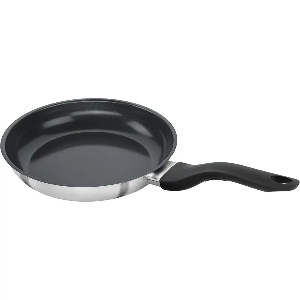 24 cm Non-Stick Induction Compatible Frying Pan with Ceramic Coating, Black
24 cm Non-Stick Induction Compatible Frying Pan with Ceramic Coating, Black