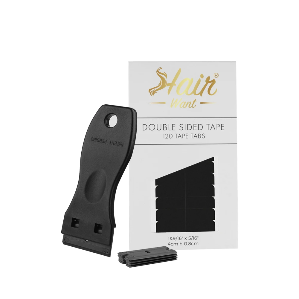 Hair Want Tape In Extension Tool Kit 120 Tabs Double Hair Extension Tape Remover Scraper with 5Pcs Plastic Replacement Blades
Hair Want Tape In Extension Tool Kit 120 Tabs Double Hair Extension Tape Remover Scraper with 5Pcs Plastic Replacement Blades