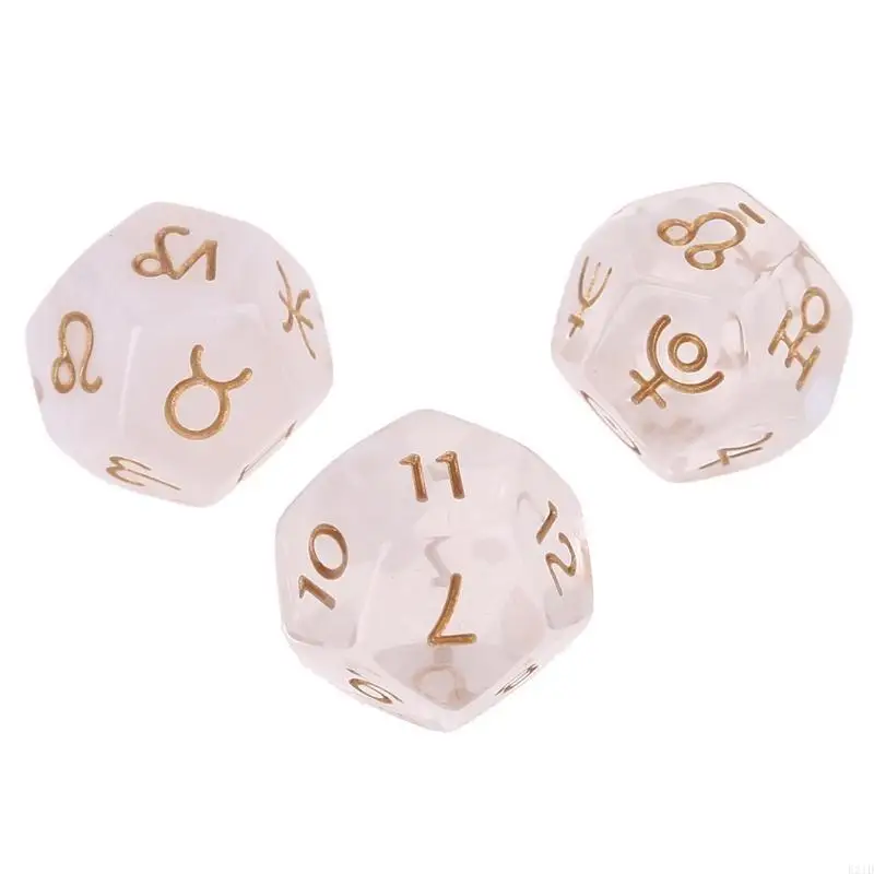 3pc/set 12-sided Astrology Zodiac Signs Acrylic For Constellation Divination Multi Sided For Astrologers
3pc/set 12-sided Astrology Zodiac Signs Acrylic For Constellation Divination Multi Sided For Astrologers