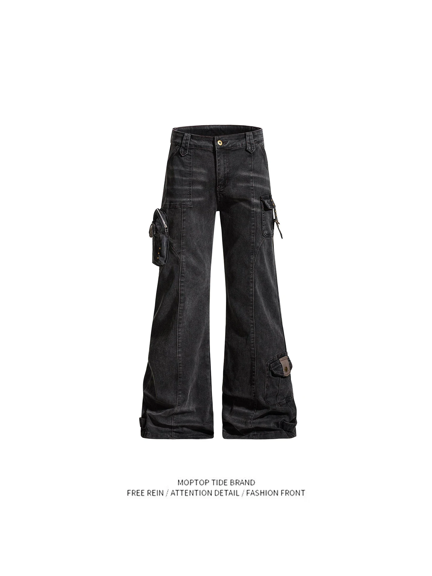 American Sle Heavy Du Waed Straight Leg Micro Flared Jeans Design Sense ket Splicing Long Trousers Men Women
American Sle Heavy Du Waed Straight Leg Micro Flared Jeans Design Sense ket Splicing Long Trousers Men Women