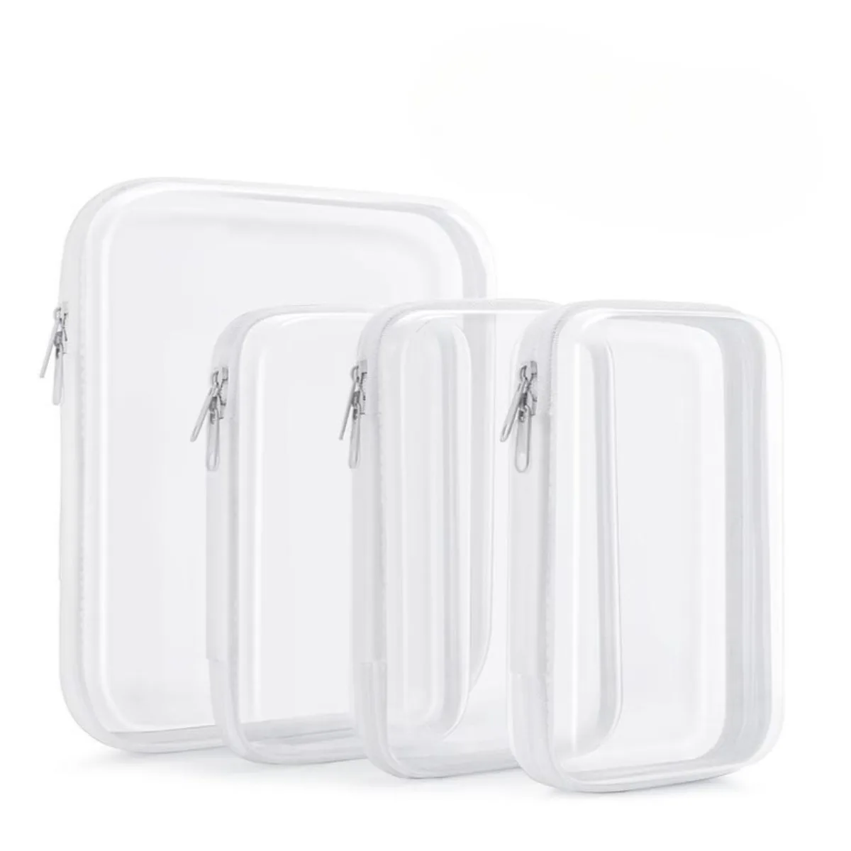 4 Pcs Waterproof Cosmetic Organizer Clear Zipper Pouch Plastic Storage Case Portable Travel Toiletry Container Multi Use
4 Pcs Waterproof Cosmetic Organizer Clear Zipper Pouch Plastic Storage Case Portable Travel Toiletry Container Multi Use