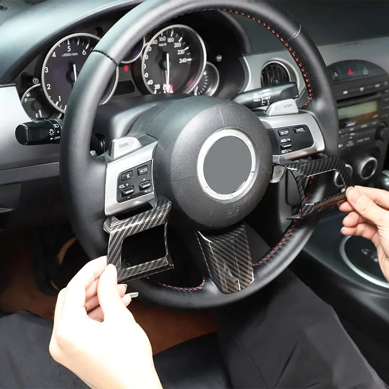 For Mazda MX-5 NC 2009-2014 ABS Carbon Fiber Steering Wheel Decorative Frame Panel Cover Trim Car Interior Accessories
For Mazda MX-5 NC 2009-2014 ABS Carbon Fiber Steering Wheel Decorative Frame Panel Cover Trim Car Interior Accessories