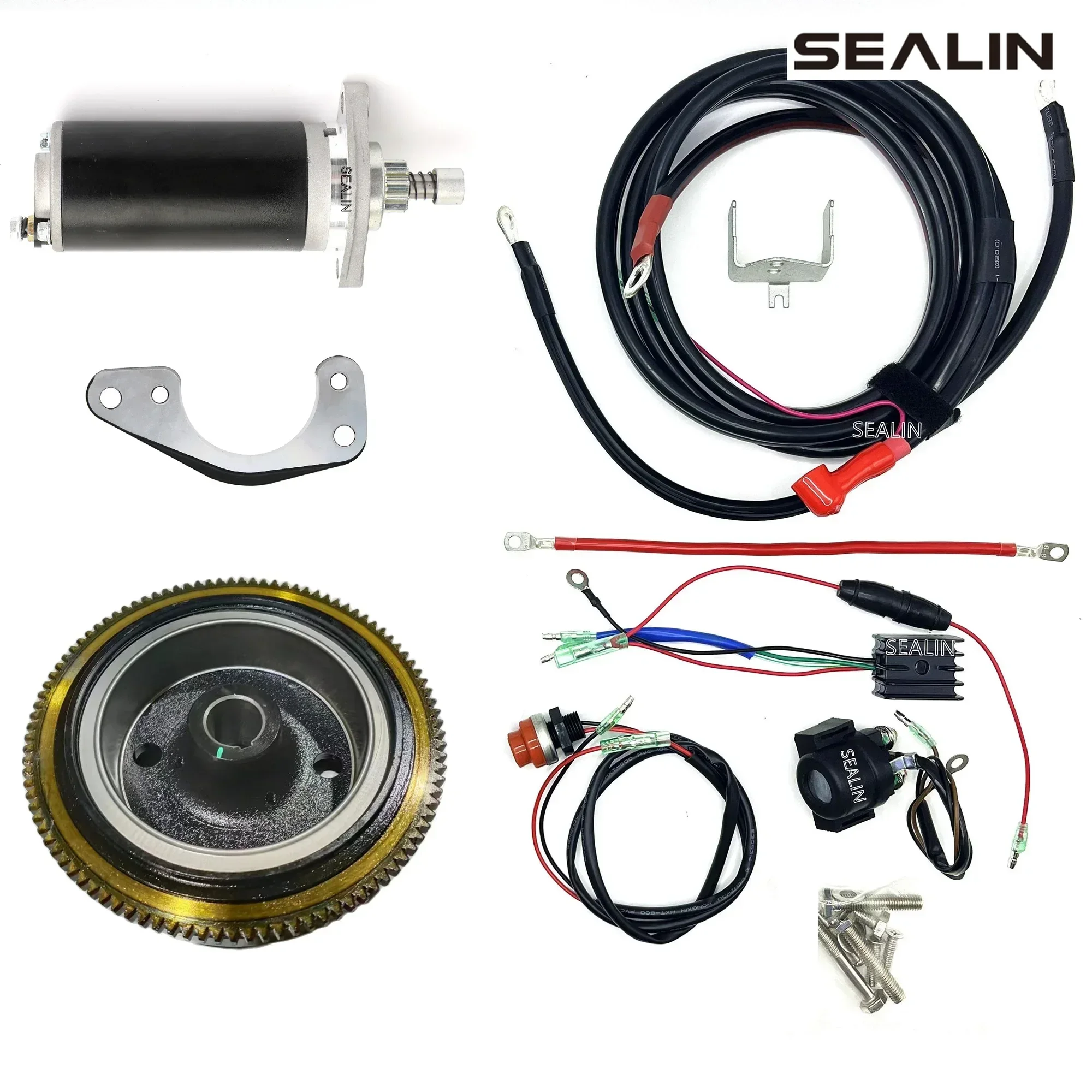 ELECTRIC START KIT FOR TOHATSU MERCURY PARSUN 9.8 HP 12HP 2 STROKE OUTBOARD MOTOR
ELECTRIC START KIT FOR TOHATSU MERCURY PARSUN 9.8 HP 12HP 2 STROKE OUTBOARD MOTOR
