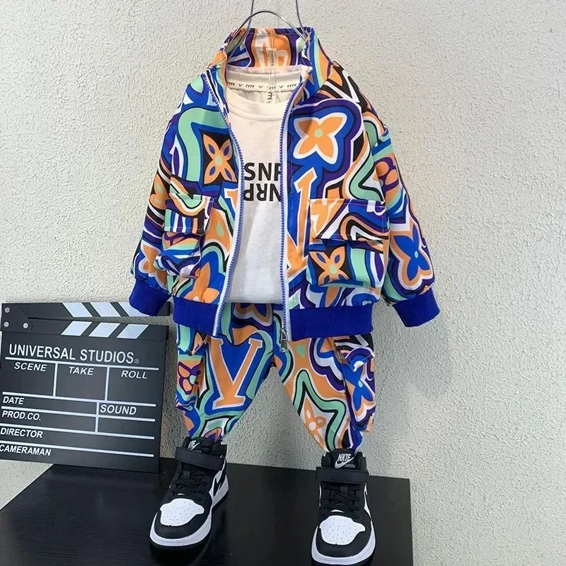 Children's Clothing Sets Spring and Autumn Fashion 2025 Boys' Baby Jacket Pants Children's Fashionable Casual Two Piece Sets
Children's Clothing Sets Spring and Autumn Fashion 2025 Boys' Baby Jacket Pants Children's Fashionable Casual Two Piece Sets