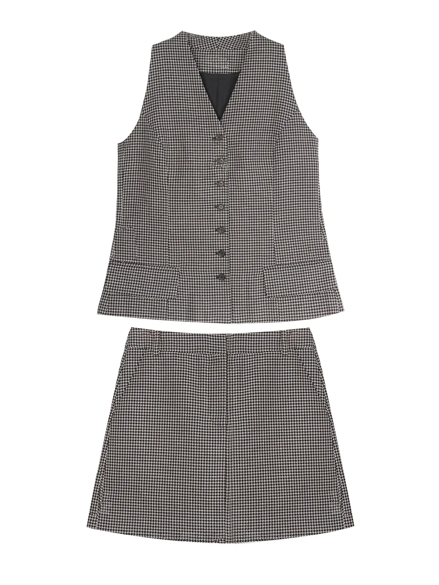 Texrico Sleeveless Two-Piece Set Car Jingyuan Fashionable V-Neck Open Cardigan Style Slim Fit Summer Collection for Women
Texrico Sleeveless Two-Piece Set Car Jingyuan Fashionable V-Neck Open Cardigan Style Slim Fit Summer Collection for Women