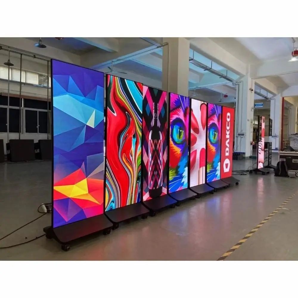 Digital Video Foldable Led Screen Indoor Advertising Aluminum Poster Frames Anti-collision Seamless Splice
Digital Video Foldable Led Screen Indoor Advertising Aluminum Poster Frames Anti-collision Seamless Splice