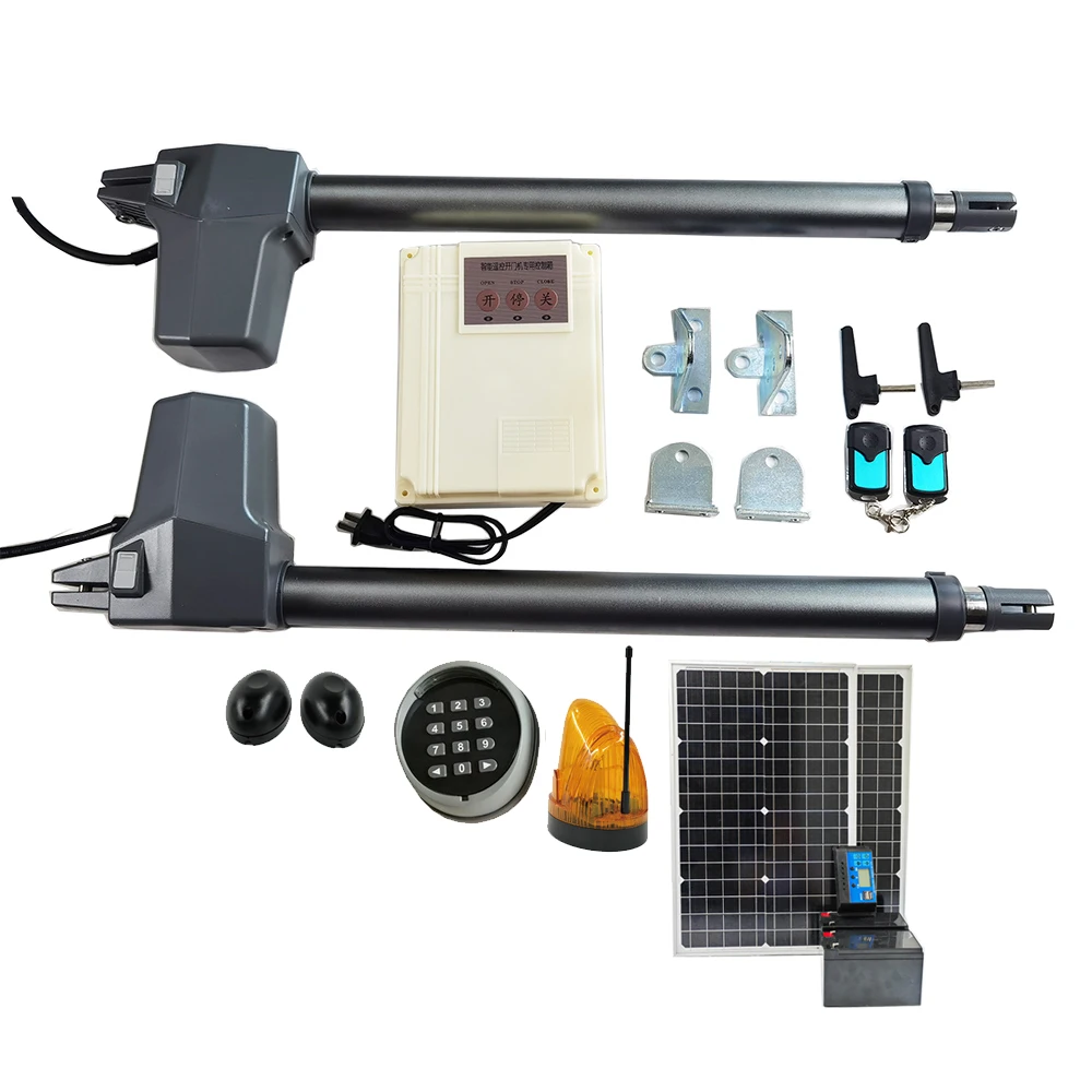 Factory Supplier Heavy-Duty Solar Automatic Swing Gate Opener With Solar Panel
Factory Supplier Heavy-Duty Solar Automatic Swing Gate Opener With Solar Panel