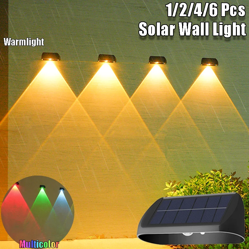 1/2/4/6 Pcs Solar Wall Light Outdoor LED Lamp Courtyard Lighting Garden Decoration for Porch Yard Fence Exterior Wall Lights
1/2/4/6 Pcs Solar Wall Light Outdoor LED Lamp Courtyard Lighting Garden Decoration for Porch Yard Fence Exterior Wall Lights