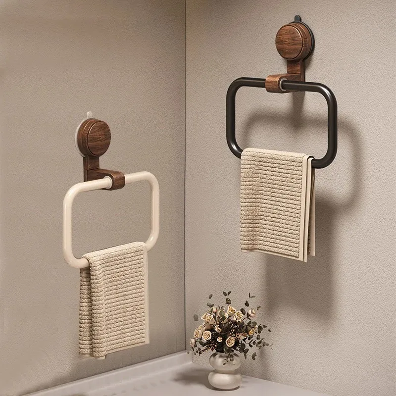 Walnut Suction Towel Rack Mid-Century Wall-Mounted No-Drill Storage Holder Vintage Bathroom Organizer for Towels & Washcloths
Walnut Suction Towel Rack Mid-Century Wall-Mounted No-Drill Storage Holder Vintage Bathroom Organizer for Towels & Washcloths