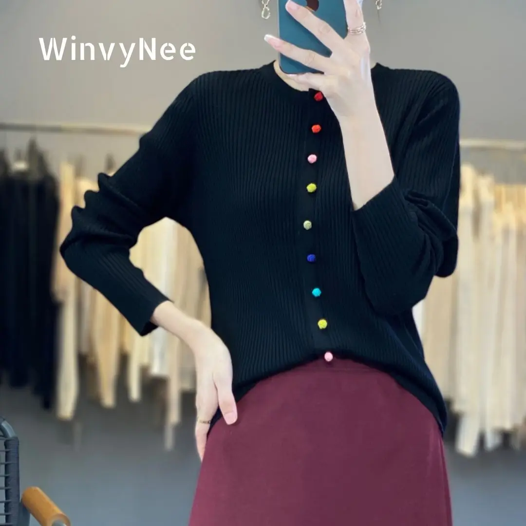 WinvyNee Women's Spring New Chinese Knitted Cardigan Colorful Frog Buttons Ribbed Fashion Design Casual Soft Outwear ZB1047030
WinvyNee Women's Spring New Chinese Knitted Cardigan Colorful Frog Buttons Ribbed Fashion Design Casual Soft Outwear ZB1047030