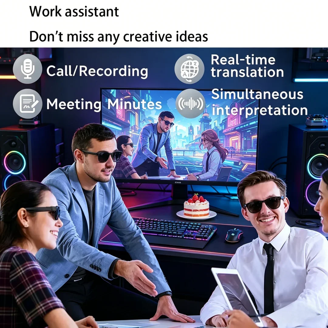Luxuriant AI Smart Glasses Camera 8K HD Smart Glasses Bluetooth Call Voice Assistant Control Exotic Smart Glasses for Men
Luxuriant AI Smart Glasses Camera 8K HD Smart Glasses Bluetooth Call Voice Assistant Control Exotic Smart Glasses for Men