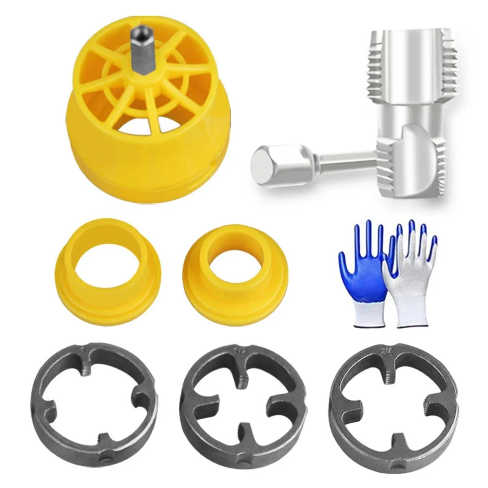 DIY Projects PVC Pipe Threader PVC Pipe Threading Tool Cutter Hand Drill Compatible Professional Use User-Friendly Design
DIY Projects PVC Pipe Threader PVC Pipe Threading Tool Cutter Hand Drill Compatible Professional Use User-Friendly Design
