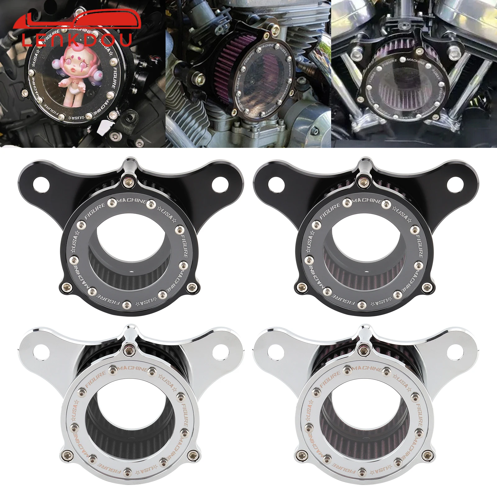 Motorcycle Air Filter Intake Cleaner System Kit For Harley Touring Road King Ultra Limited Dyna Super Glide Softail Night Train
Motorcycle Air Filter Intake Cleaner System Kit For Harley Touring Road King Ultra Limited Dyna Super Glide Softail Night Train
