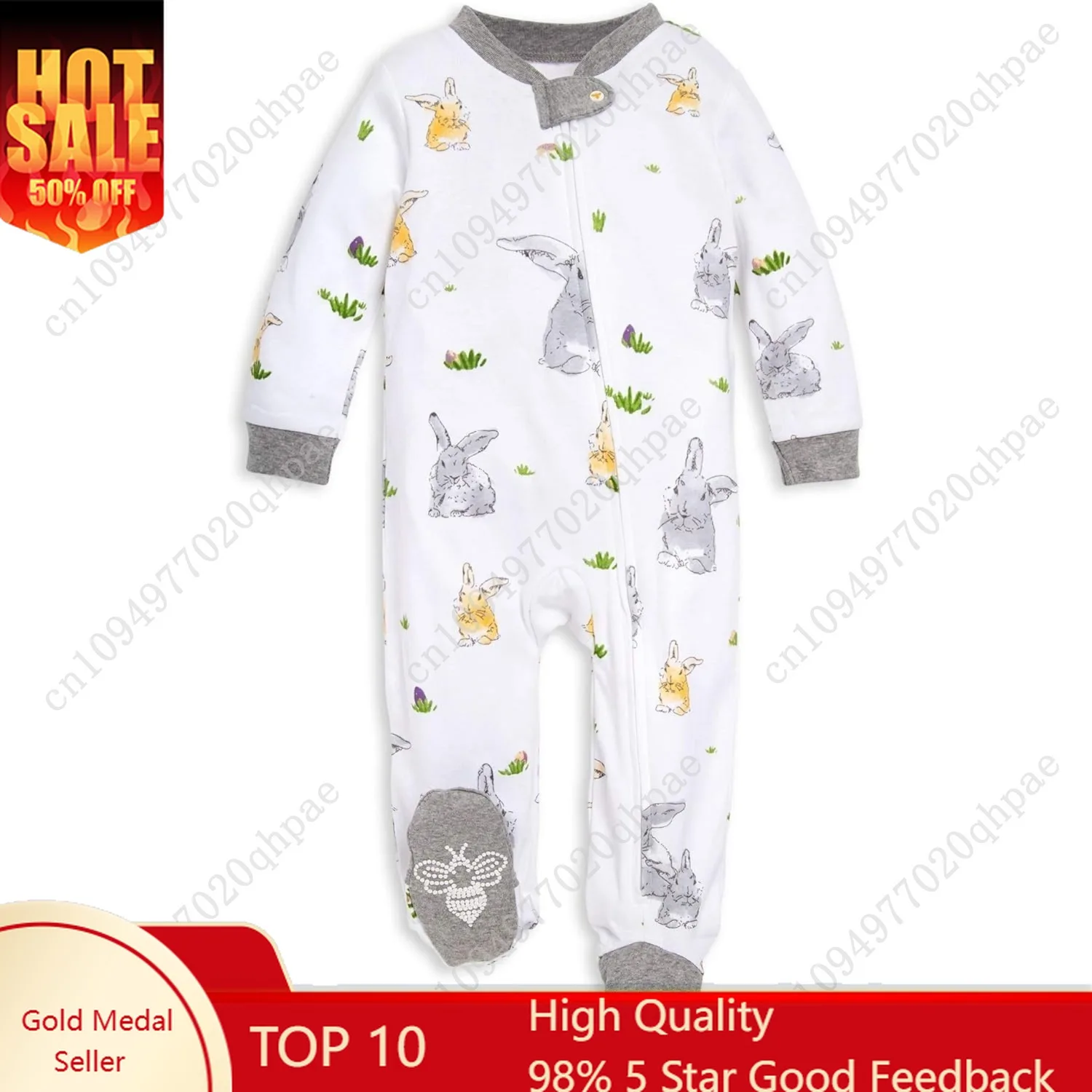 Burt's Bees Baby Boys Sleep and Play PJs, 100% Organic Cotton One-Piece Zip Front Romper Jumpsuit Pajamas
Burt's Bees Baby Boys Sleep and Play PJs, 100% Organic Cotton One-Piece Zip Front Romper Jumpsuit Pajamas