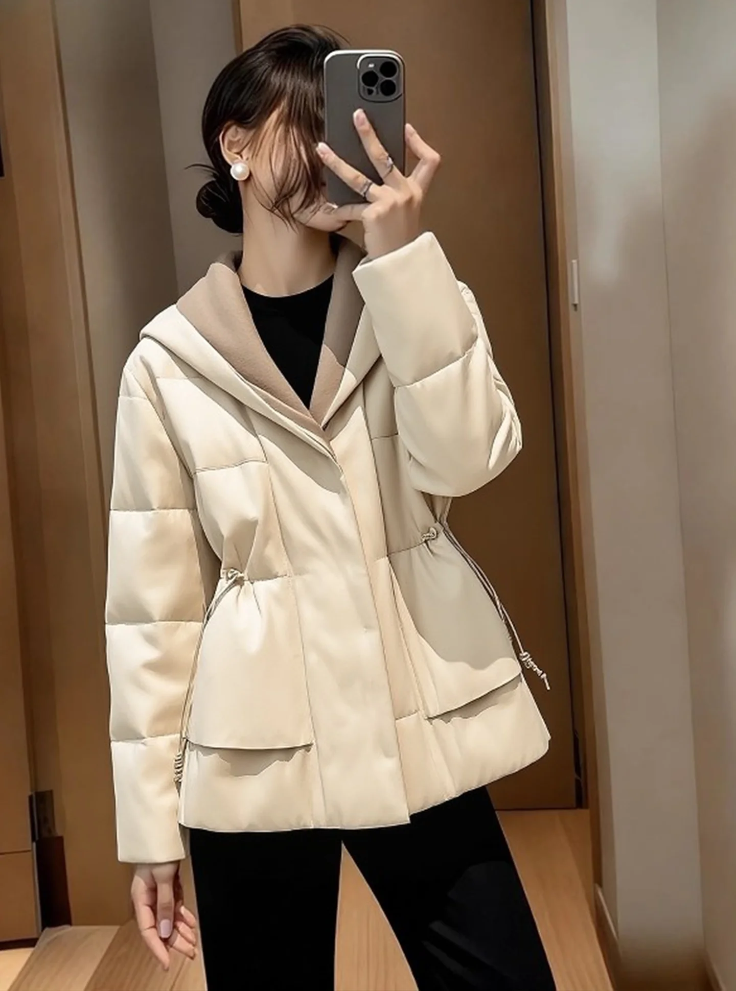 Женский пуховик Puff ort Jaet из искусственного перламутра, бежевого цвета, зима 20225, Thiened, повседневный, из полиэстера, волокна Du down
Женский пуховик Puff ort Jaet из искусственного перламутра, бежевого цвета, зима 20225, Thiened, повседневный, из полиэстера, волокна Du down