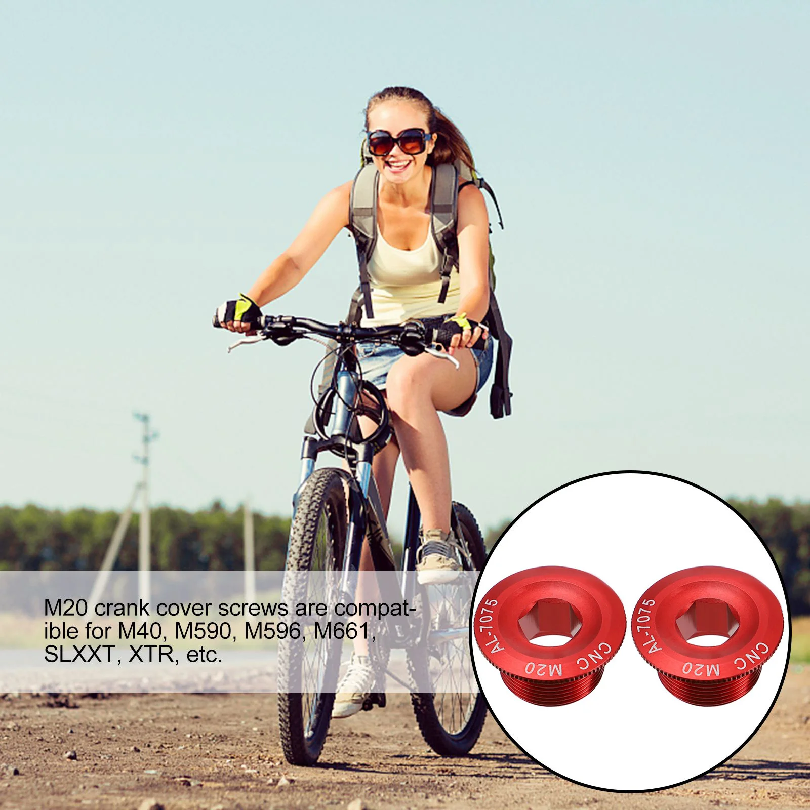 Aluminum Alloy Crank Cover Screws Thread 10Mm Hole For Bike Crankset Bolt Shaft Nut Bicycle Crank Arm Fixing Screw
Aluminum Alloy Crank Cover Screws Thread 10Mm Hole For Bike Crankset Bolt Shaft Nut Bicycle Crank Arm Fixing Screw