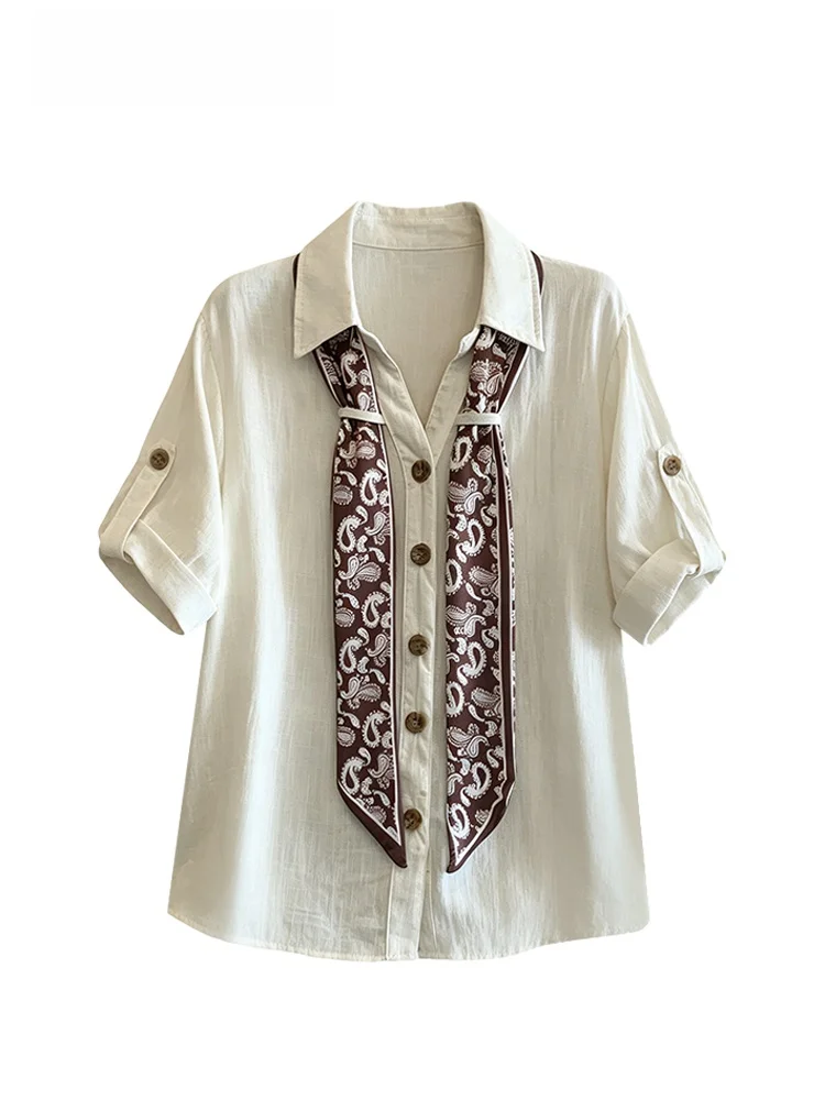 plus Size Women's Short Sleeve Shirt Regular Fit Casual Style Summer Fashion Design Sense Top for Plump Sister
plus Size Women's Short Sleeve Shirt Regular Fit Casual Style Summer Fashion Design Sense Top for Plump Sister