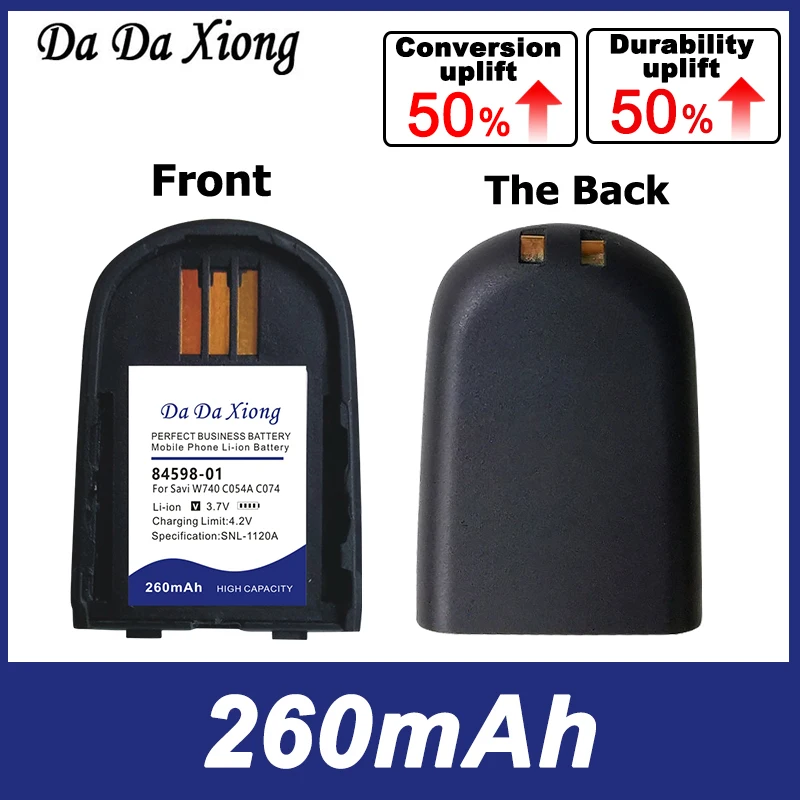 260mAh 84598-01 Battery For Plantronics Savi W740 C054A C074 84598-01 82742-01 204755-01 86507-01 W440-M W740-M WH500 W745
260mAh 84598-01 Battery For Plantronics Savi W740 C054A C074 84598-01 82742-01 204755-01 86507-01 W440-M W740-M WH500 W745