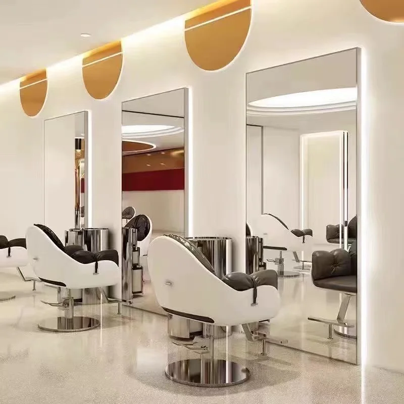 Barber shop mirror table hair salon special tide wall-mounted Internet celebrity mirror with light LED single-sided mirror
Barber shop mirror table hair salon special tide wall-mounted Internet celebrity mirror with light LED single-sided mirror
