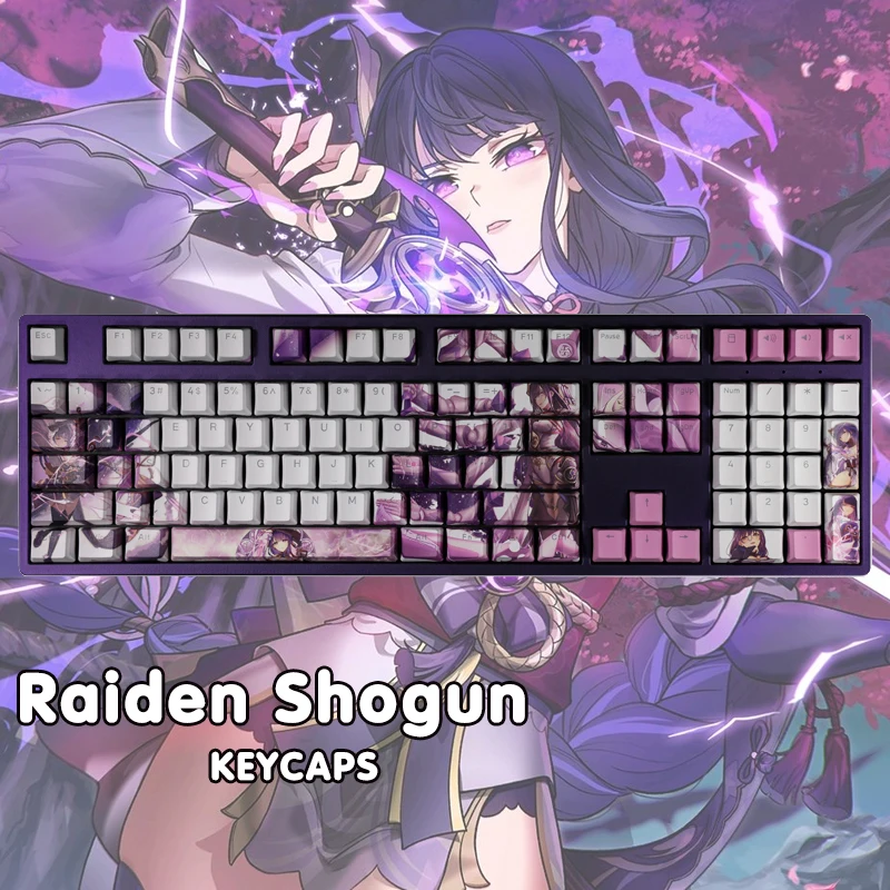 Механические колпачки для клавиатуры Genshin с Rgb-подсветкой, 108 клавиш, декоративные колпачки для клавиатуры Raiden Shogun, аксессуары для аниме, колпачки для клавиш для косплея
Механические колпачки для клавиатуры Genshin с Rgb-подсветкой, 108 клавиш, декоративные колпачки для клавиатуры Raiden Shogun, аксессуары для аниме, колпачки для клавиш для косплея