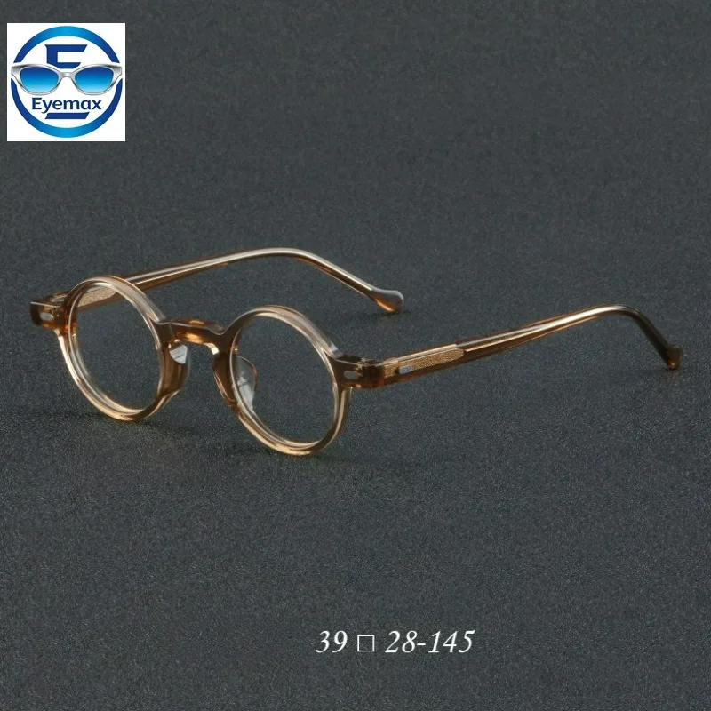 Vintage Round glasses Frames Men Women Retro Amber Tortoise Acetate Optical Glasses Frame Myopia Prescription Eyewear 39-28-145
Vintage Round glasses Frames Men Women Retro Amber Tortoise Acetate Optical Glasses Frame Myopia Prescription Eyewear 39-28-145