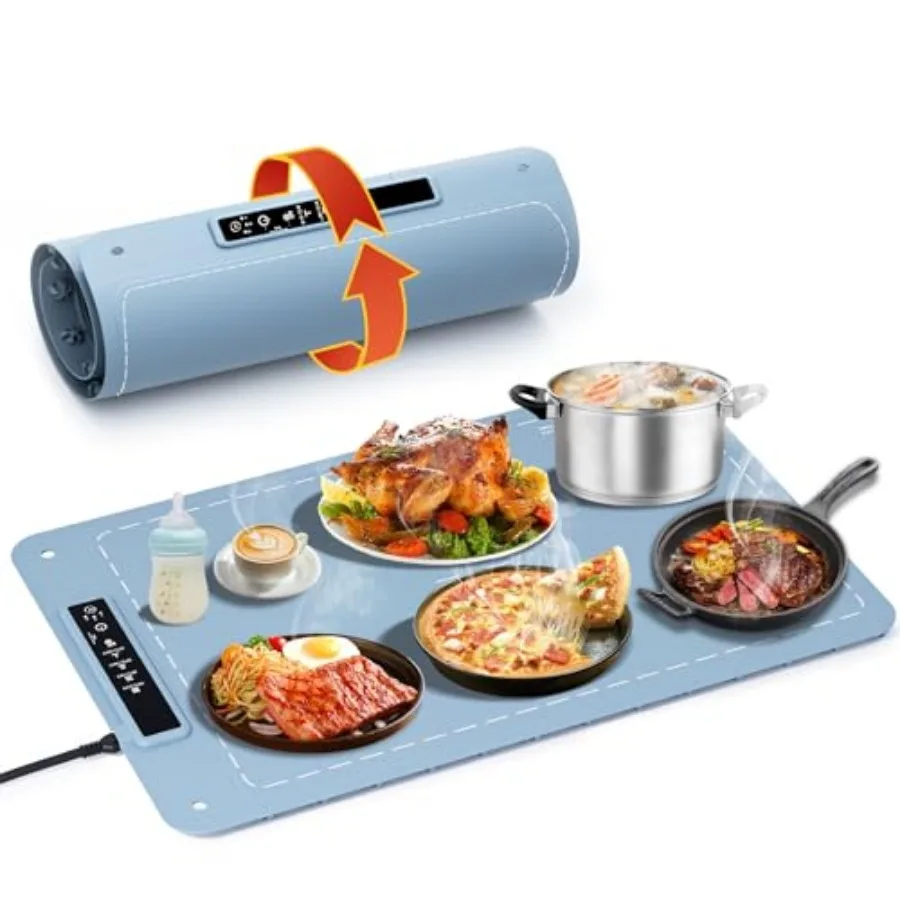 Food Warming Mat 10S Rapid Heating Warming Mat for Food Upgraded Heating Tech Food Warmer Mat with 4 Adjustable Temperature and
Food Warming Mat 10S Rapid Heating Warming Mat for Food Upgraded Heating Tech Food Warmer Mat with 4 Adjustable Temperature and